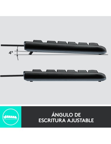 Desktop MK120 teclado Ratón incluido USB QWERTY Español Negro