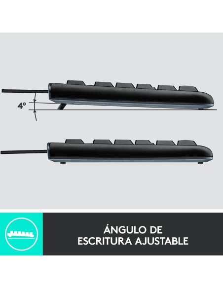 Desktop MK120 teclado Ratón incluido USB QWERTY Español Negro Desktop MK120 teclado Ratón incluido USB QWERTY Español Negro