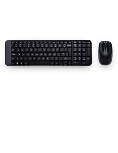 Wireless Combo MK220 teclado Ratón incluido USB Español Negro