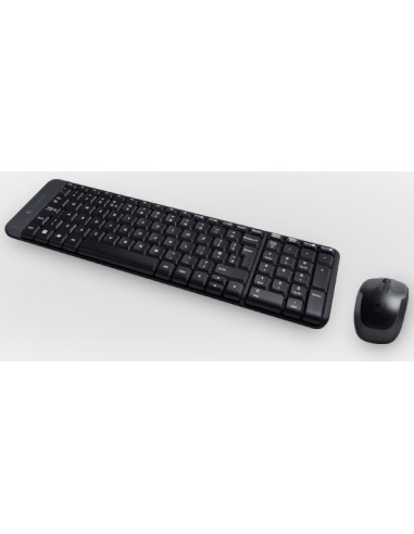 Wireless Combo MK220 teclado Ratón incluido USB Español Negro