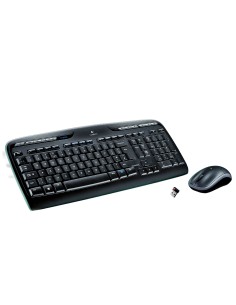 Wireless Combo MK330 teclado Ratón incluido USB QWERTY Español Negro, Gris