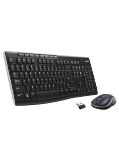 Wireless Combo MK270 teclado Ratón incluido USB QWERTY Español Negro