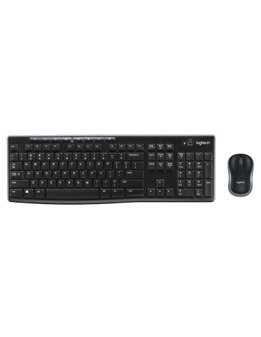 Wireless Combo MK270 teclado Ratón incluido USB QWERTY Español Negro