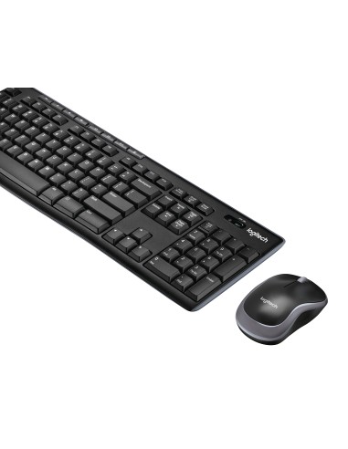 Wireless Combo MK270 teclado Ratón incluido USB QWERTY Español Negro