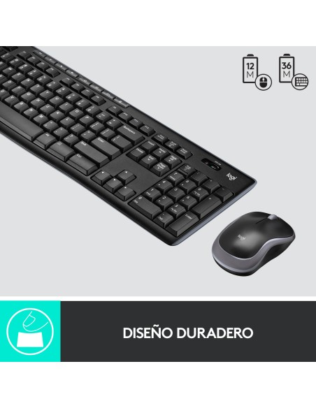 Wireless Combo MK270 teclado Ratón incluido USB QWERTY Español Negro Wireless Combo MK270 teclado Ratón incluido USB QWERTY Español Negro