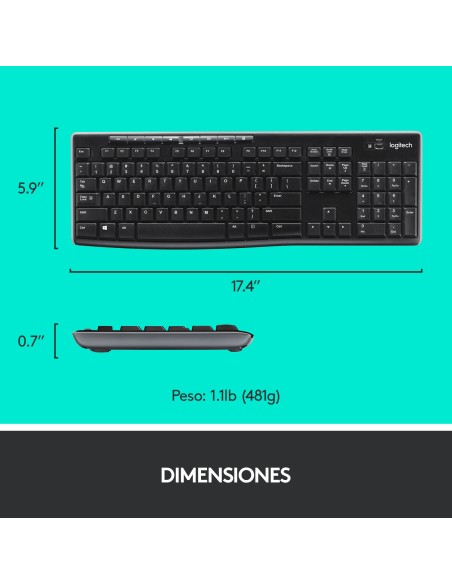 Wireless Combo MK270 teclado Ratón incluido USB QWERTY Español Negro Wireless Combo MK270 teclado Ratón incluido USB QWERTY Español Negro