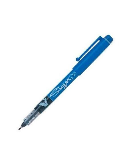 ROTULAD. PILOT VSIGNPEN PTA.FIBRA AZUL - Pack de 12 unidades - SW-VSP-L