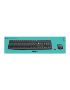 MK235 teclado Ratón incluido USB QWERTY Español Gris 2