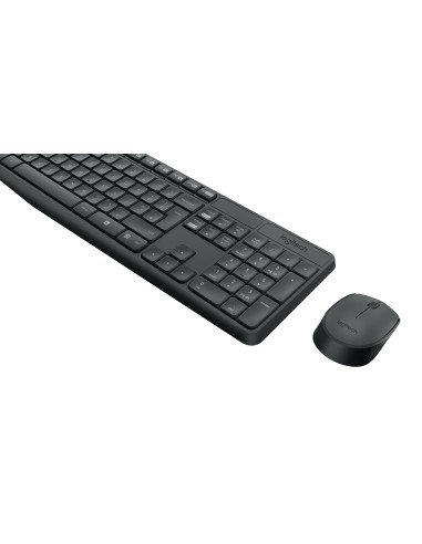 MK235 teclado Ratón incluido USB QWERTY Español Gris
