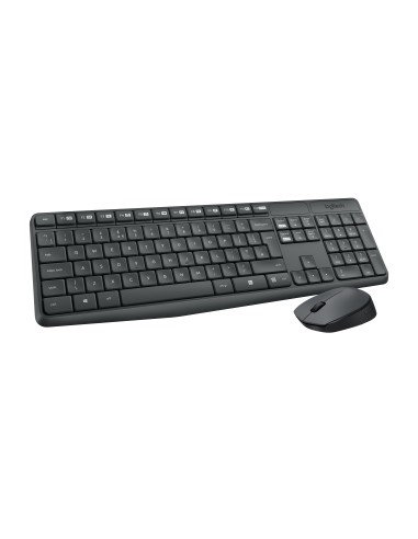 MK235 teclado Ratón incluido USB QWERTY Español Gris