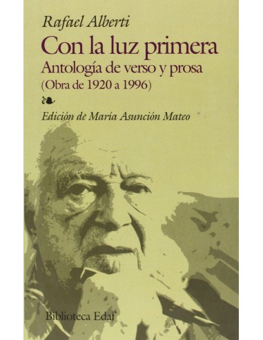 CON LA LUZ PRIMERA ANTOLOGIA DE VERSO P