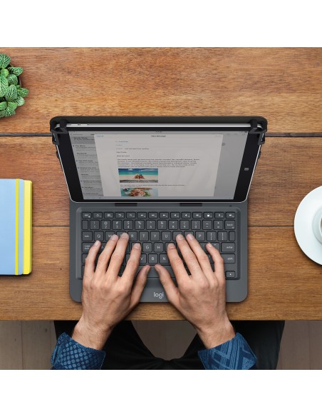 Universal Folio Negro Bluetooth QWERTY Español Universal Folio Negro Bluetooth QWERTY Español