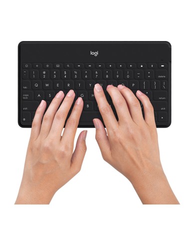 Keys-To-Go Negro Bluetooth AZERTY Francés