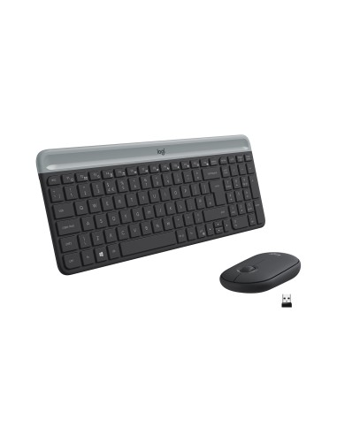 MK470 teclado Ratón incluido RF inalámbrico QWERTY Español Grafito