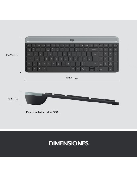 MK470 teclado Ratón incluido RF inalámbrico QWERTY Español Grafito MK470 teclado Ratón incluido RF inalámbrico QWERTY Español Grafito
