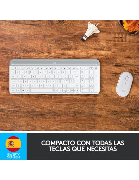 MK470 teclado Ratón incluido RF inalámbrico Español Blanco MK470 teclado Ratón incluido RF inalámbrico Español Blanco