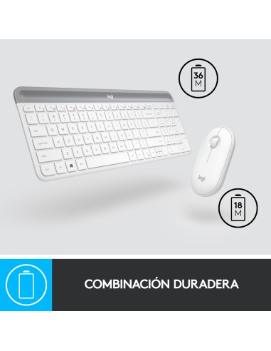 MK470 teclado Ratón incluido RF inalámbrico Español Blanco