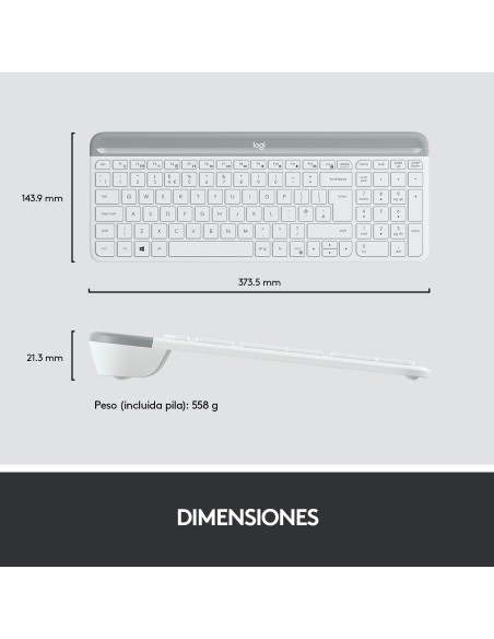 MK470 teclado Ratón incluido RF inalámbrico Español Blanco MK470 teclado Ratón incluido RF inalámbrico Español Blanco