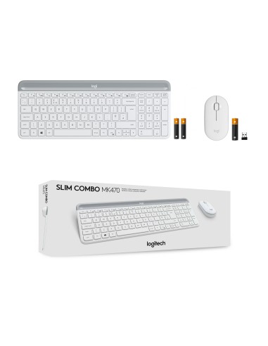 MK470 teclado Ratón incluido RF inalámbrico Español Blanco