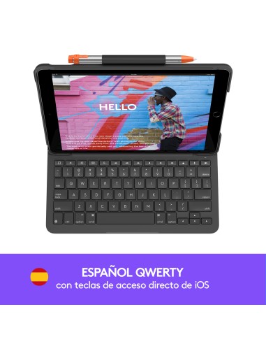 Slim Folio Grafito Bluetooth QWERTY Español