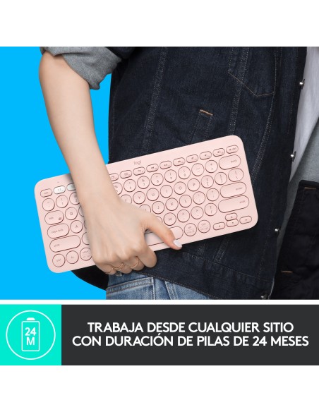 K380 Multi-Device teclado Bluetooth QWERTY Español Rosa K380 Multi-Device teclado Bluetooth QWERTY Español Rosa