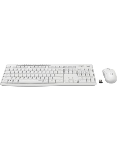 MK295 Silent Wireless Combo teclado Ratón incluido USB QWERTY Español Blanco