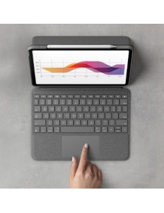 Folio Touch Gris Smart Connector QWERTY Español 2