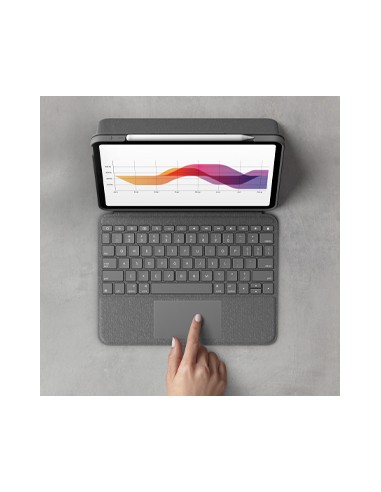 Folio Touch Gris Smart Connector QWERTY Español