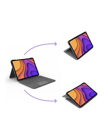 Folio Touch Gris Smart Connector QWERTY Español