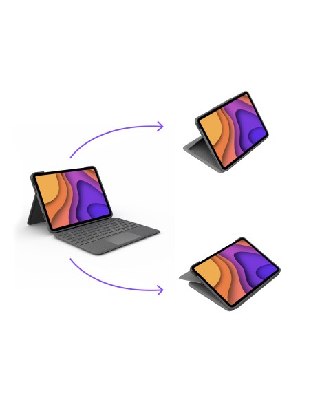 Folio Touch Gris Smart Connector QWERTY Español