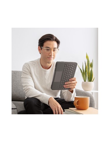 Folio Touch Gris Smart Connector QWERTY Español