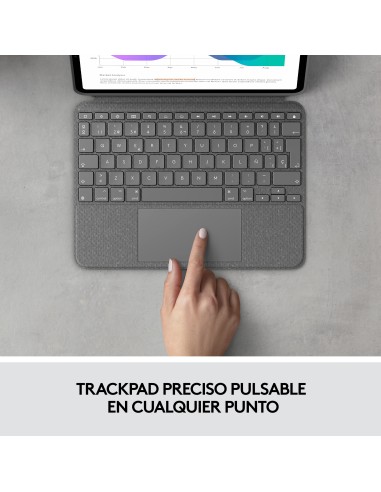 Combo Touch Gris Smart Connector QWERTY Español