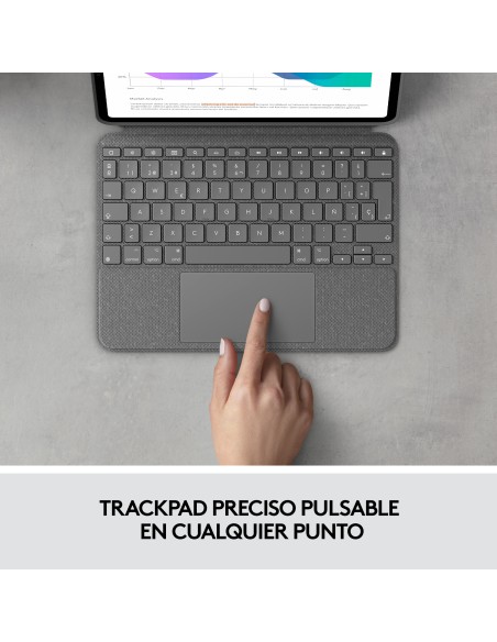 Combo Touch Gris Smart Connector QWERTY Español Combo Touch Gris Smart Connector QWERTY Español