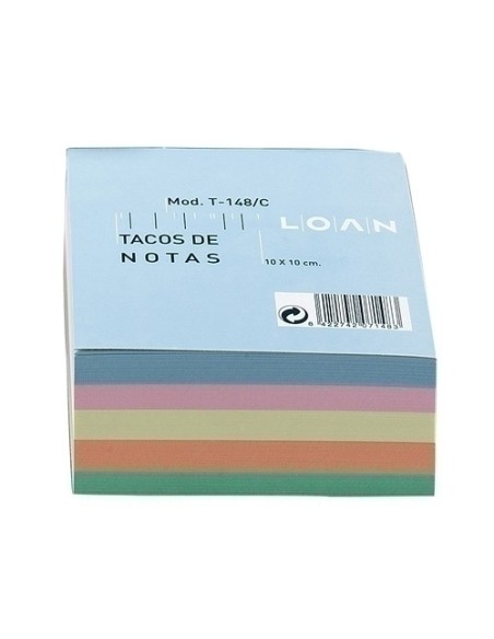 TACO NOTAS ENCOLADO COLORES 10X10