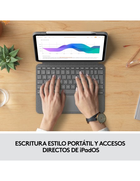 Combo Touch Gris Smart Connector QWERTY Español Combo Touch Gris Smart Connector QWERTY Español