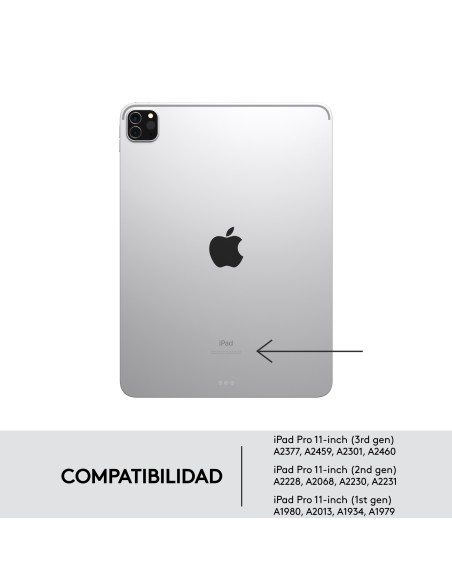 Combo Touch Gris Smart Connector QWERTY Español Combo Touch Gris Smart Connector QWERTY Español