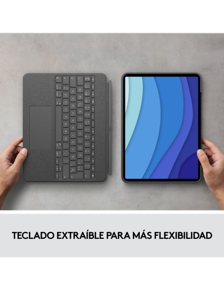 Combo Touch Gris Smart Connector QWERTY Español Combo Touch Gris Smart Connector QWERTY Español