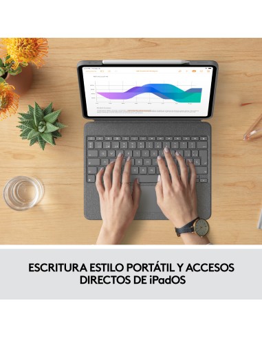 Combo Touch Gris Smart Connector QWERTY Español