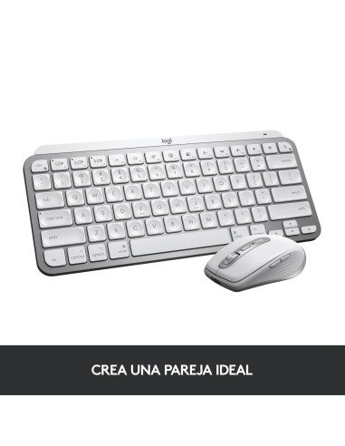 MX Keys Mini For Mac Minimalist Wireless Illuminated Keyboard teclado Bluetooth QWERTY Español Gris