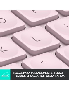 MX Keys Mini teclado RF Wireless + Bluetooth QWERTY Español Rosa 2
