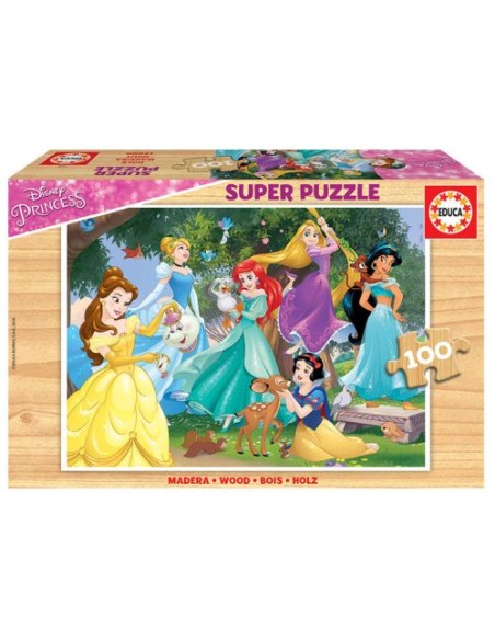 PUZZLE 100 PIEZAS DISNEY PRINCESS MADERA