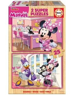 PUZZLE MADERA 2X25 MINNIE HAPPY HELPERS