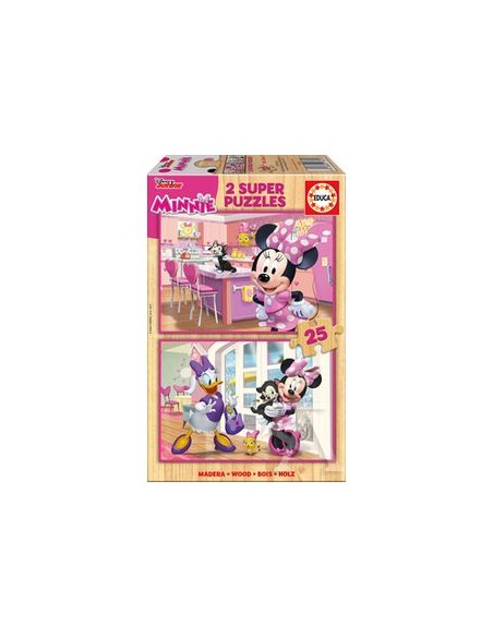 PUZZLE MADERA 2X25 MINNIE HAPPY HELPERS