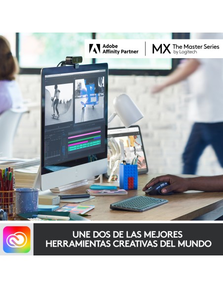 MX Keys Mini teclado RF Wireless + Bluetooth QWERTY Español Rosa MX Keys Mini teclado RF Wireless + Bluetooth QWERTY Español Rosa