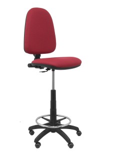 Taburete Ayna bali granate ruedas de parqué