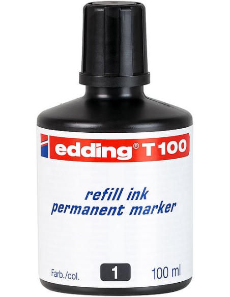 T100-01 recambio para marcador Negro 100 ml 1 pieza(s)