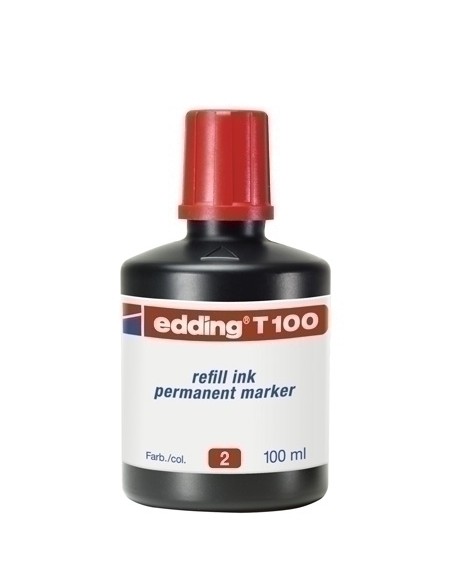 TINTA ROTUL.EDDING 100 ml T100 ROJO
