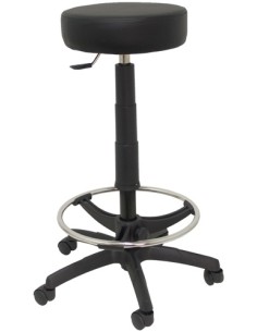 TABURETE PIQUERAS TOLOSA SIMILPIEL NEGRO