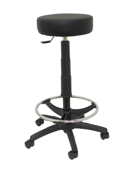 TABURETE PIQUERAS TOLOSA SIMILPIEL NEGRO