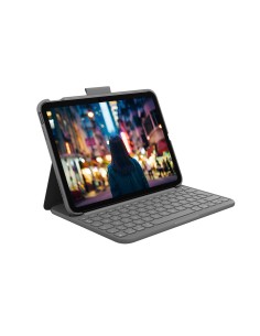Slim Folio Gris Bluetooth QWERTY Español